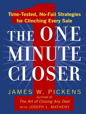 cover image of The One Minute Closer
